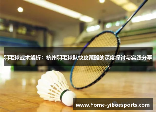 羽毛球战术解析：杭州羽毛球队快攻策略的深度探讨与实践分享
